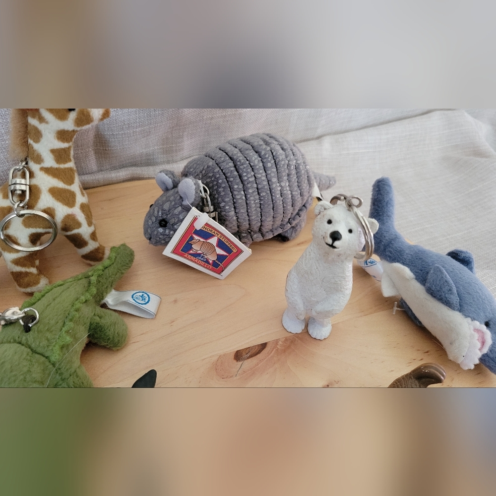 Vintage 1990's Lot of 12 Animal and Marine Life Key & Card Holders / Key Rings - Picture 12 of 16